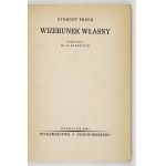 FREUD, Sigmund - The Self-Image. Translated by H. Załszupin. Warsaw, 1936. J. Przeworski. 8, p. 96, [1], pl. 4....