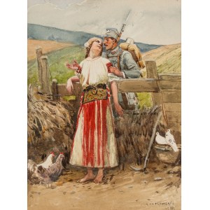 Antoni Piotrowski (1853 - 1924), Zaloty wojaka