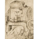 Eugeniusz Waniek (1906 - 2009), By the Machine.