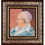 Ludwik de Laveaux (1891 - 1969), Portret mężczyzny w szlafmycy