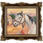 Jerzy Kossak (1886 - 1955), "Head of an Arabian Horse".