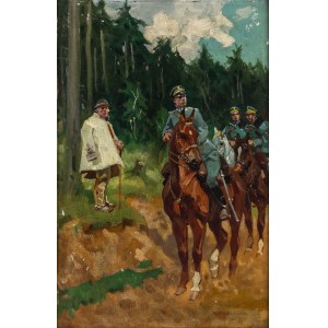 Stanislaw Studencki (1900 - 1944), Ułani pytający górala o drogę.