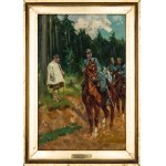 Stanislaw Studencki (1900 - 1944), "Ułani pytający górala o drogę".