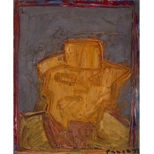 Jerzy Panek (1918 - 2001), Autoportret w kapeluszu