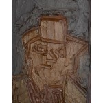 Jerzy Panek (1918 - 2001), Autoportret w kapeluszu