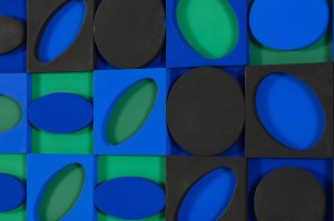 Victor Vasarely (1906-1997), Noir-Vert-Bleu, 1964-1967