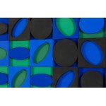 Victor Vasarely (1906-1997), Noir-Vert-Bleu, 1964-1967