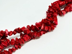 Triple Red Coral Necklace