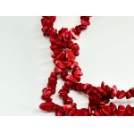 Triple Red Coral Necklace