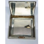Silver powder box in original case