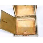 Silver powder box in original case