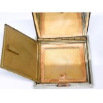 Silver powder box in original case