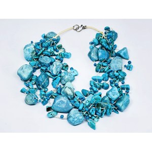 Turquoise quadruple necklace