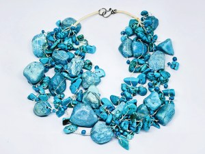 Turquoise quadruple necklace