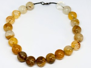 Large Quartz/Citrine Sphere Necklace