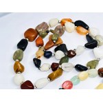 Set of 2 natural stone necklaces