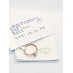 Pierścionek z morganitem 0.54 ct, pozłacany różowym złotem srebro 925, certyfikat RocksTV