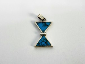 Silver Pendant with Turquoise