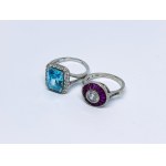 Set of 2 silver rings
