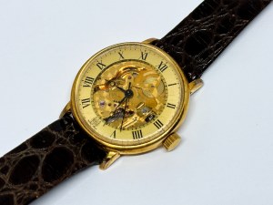 SIJ Swiss Made Skeleton Men's Mechanical Watch