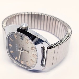 Men's Sekonda 17 Jewels Mechanical Date Diary Chromed 36 mm.