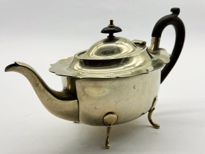 Silver-plated English teapot, early 20th century
