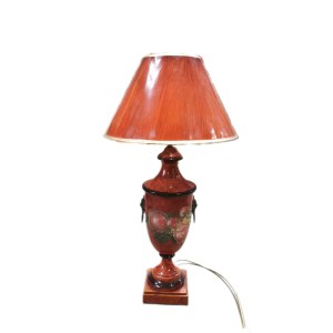 Lampa cynkowa ręcznie malowana z Hotelu Brystol