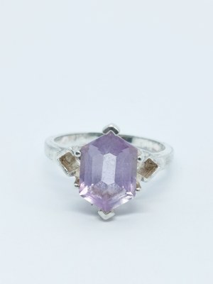Amethyst Ring, 925 Silver, Gemporia
