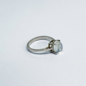 Silver Gemporia ring with moonstone