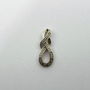 Srebrna zawieszka z Diamentami około 0.13 Ct