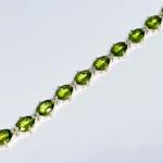 Silver Bracelet with Peridots
