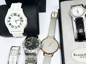Set of 5 watches by Claude Bernard Swiss Made, Olivia Burton, Marc Jacobs, Kenneth Cole and others