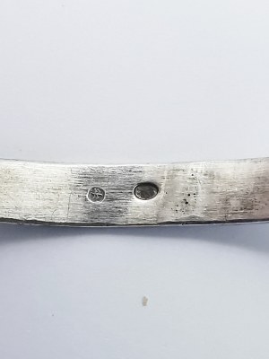 Warmet bangla bracelet, silver
