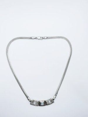 Topaz necklace, 925 silver
