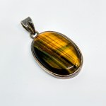 Silver Pendant with Tiger Eye