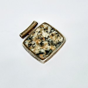 Silver Pendant with Jasper