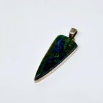 Sterling silver pendant with Azurite