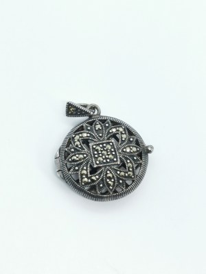 Vintage Secretary Pendant, 925 Silver