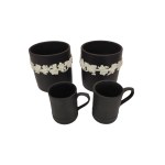 Zestaw czarnej porcelany Wedgwood