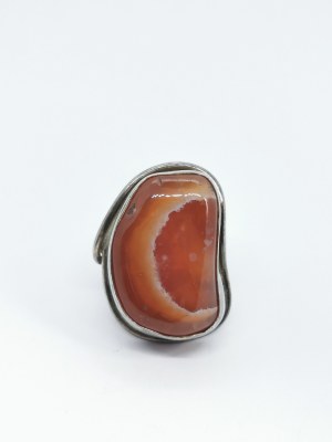 Ring with agate, 925 Silver