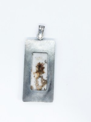 Agate Pendant, 925 Silver