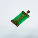 Sterling silver pendant with Jadeite in Asian style