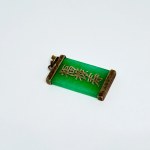 Srebrny wisiorek z Jadeitem w stylu azjatyckim