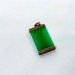 Srebrny wisiorek z Jadeitem w stylu azjatyckim