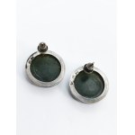 Jade Earrings, 925 Silver