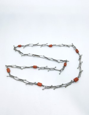 Orno coral necklace, Warsaw, 1963 - 1986