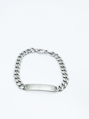 Silver bracelet, armor