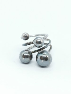 Ring with beads, 925 Silver