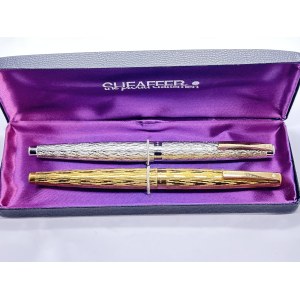Dwa pióra Sheaffer, złote stalówki 14K/585