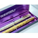 Dwa pióra Sheaffer, złote stalówki 14K/585